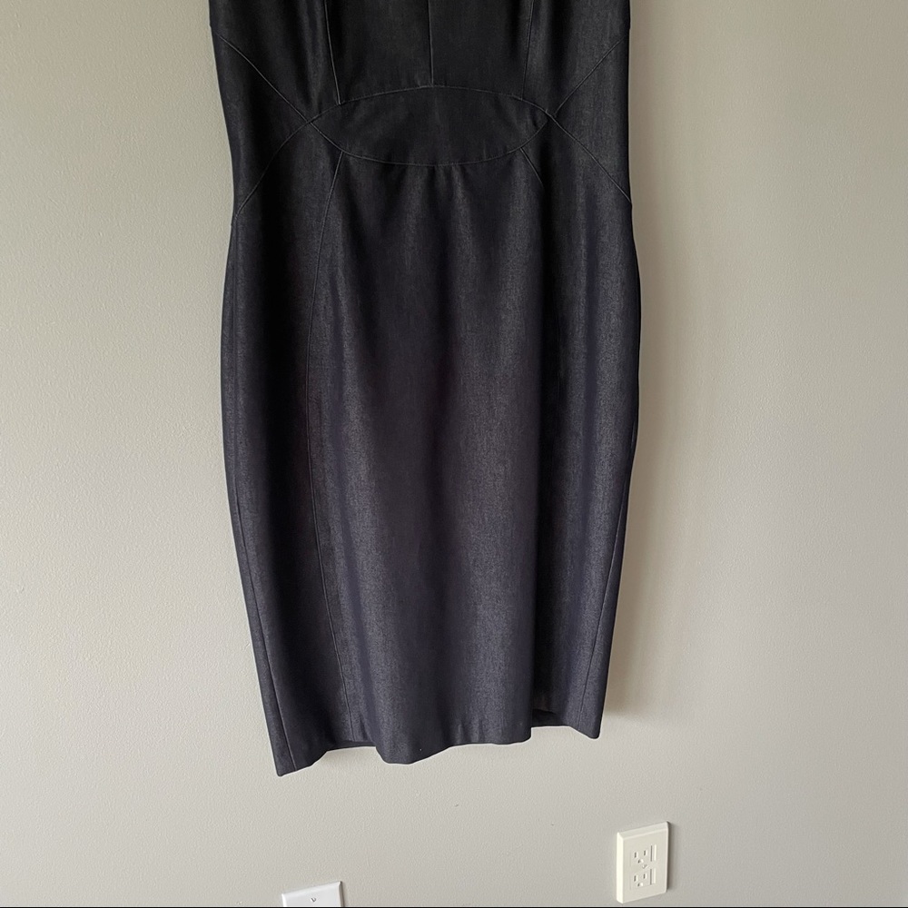 White House Black Market Denim Dress - Picture 3 of 8